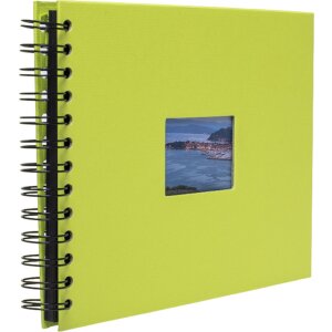 HNFD Álbum espiral BULDANA mayo verde 23x17 cm 40 páginas negras