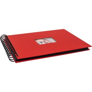 Álbum espiral HNFD BULDANA rojo 23x17 cm 40 páginas negras