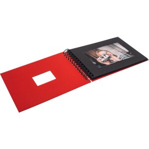 Álbum espiral HNFD BULDANA rojo 23x17 cm 40 páginas negras