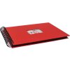 Álbum espiral HNFD BULDANA rojo 23x17 cm 40 páginas negras