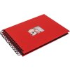 Álbum espiral HNFD BULDANA rojo 23x17 cm 40 páginas negras