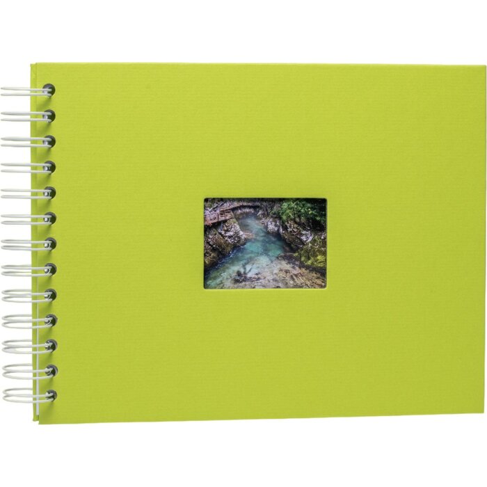 HNFD Álbum espiral BULDANA mayo verde 23x17 cm 40 páginas blancas