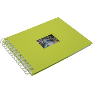 HNFD Álbum espiral BULDANA mayo verde 23x17 cm 40 páginas blancas