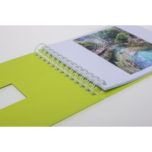 HNFD Álbum espiral BULDANA mayo verde 23x17 cm 40 páginas blancas