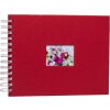 HNFD Álbum espiral BULDANA rojo 23x17 cm 40 páginas blancas