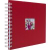 HNFD Álbum espiral BULDANA rojo 23x17 cm 40 páginas blancas