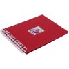 HNFD Álbum espiral BULDANA rojo 23x17 cm 40 páginas blancas
