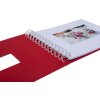 HNFD Álbum espiral BULDANA rojo 23x17 cm 40 páginas blancas