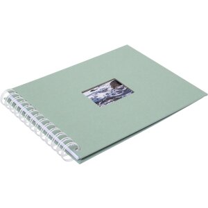 Álbum espiral HNFD BULDANA eucalipto 23x17 cm 40 páginas blancas