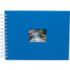 HNFD Álbum espiral BULDANA acero azul 23x17 cm 40 páginas blancas