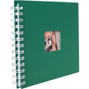 HNFD Álbum espiral BULDANA abeto verde 23x17 cm 40 páginas blancas