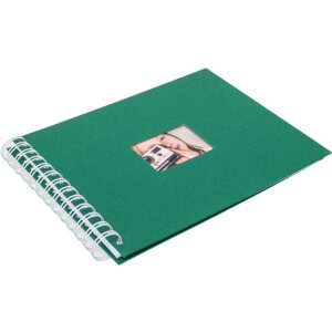 HNFD Álbum espiral BULDANA abeto verde 23x17 cm 40 páginas blancas