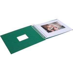 HNFD Álbum espiral BULDANA abeto verde 23x17 cm 40 páginas blancas
