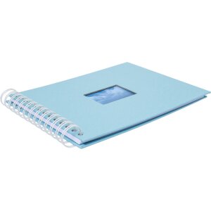 HNFD Álbum espiral BULDANA aqua 23x17 cm 40 páginas blancas