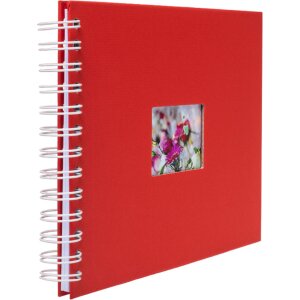 HNFD Álbum espiral BULDANA tomate 23x17 cm 40 páginas blancas