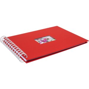 HNFD Álbum espiral BULDANA tomate 23x17 cm 40 páginas blancas