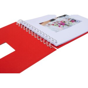 HNFD Álbum espiral BULDANA tomate 23x17 cm 40 páginas blancas