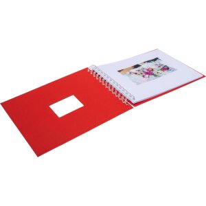 HNFD Álbum espiral BULDANA tomate 23x17 cm 40 páginas blancas