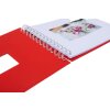 HNFD Álbum espiral BULDANA tomate 23x17 cm 40 páginas blancas
