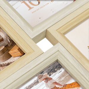 ZEP Marco de madera Zara nature 4 fotos 10x15 cm (32x32 cm)