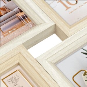 ZEP Marco de madera Zara nature 8 fotos 10x15 cm (47x47 cm)