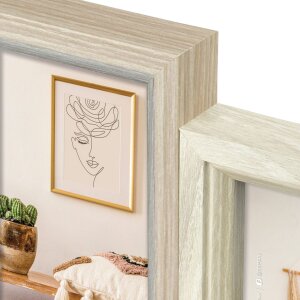 ZEP Marco de madera Zara nature 8 fotos 10x15 cm (47x47 cm)