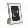 Marco de fotos de poliesterol ZEP Gris Ischia 10x15 cm