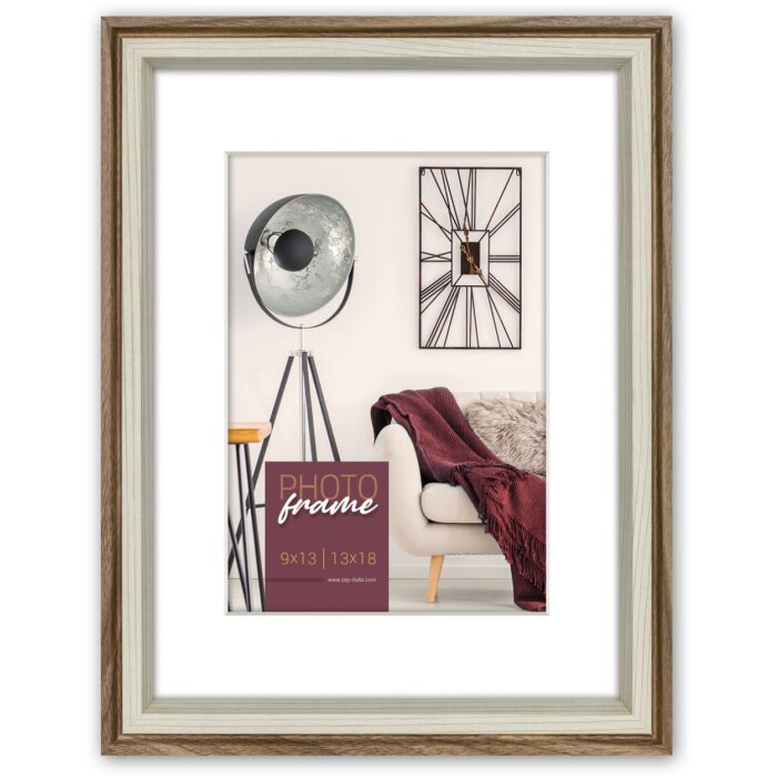 ZEP Marco Palmi marrón 50x70 cm con Passepartout 40x60 cm