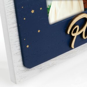 ZEP Marco de madera Astro FR azul 10x15 cm Papá Marco de fotos