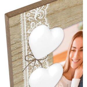 ZEP Marco de fotos de madera Dafne marrón 10x15 cm formato vertical