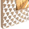 ZEP Marco de madera Lorena 13x18 cm marrón-blanco corazones