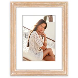 ZEP Marco de fotos de madera Fenis natural 18x24 cm con...