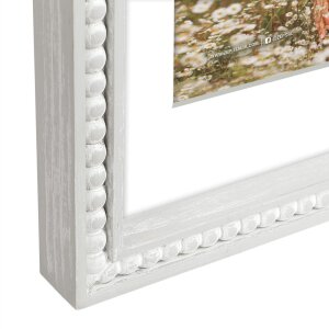 ZEP Marco de madera Coira blanco 15x20 cm con Passepartout 10x15 cm