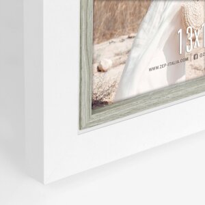 ZEP Marco de madera Sion 30x40 cm blanco