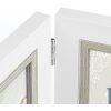 ZEP Marco de madera doble Sion blanco 2 fotos 10x15 cm (28,5x19 cm)