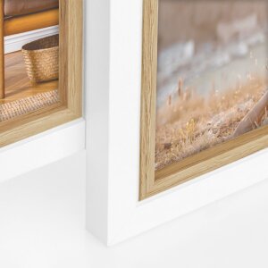 ZEP Marco de madera Ayas blanco 6 fotos 10x15 cm (45,5x32 cm)