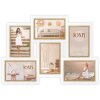 ZEP Marco de madera Ayas blanco 6 fotos 10x15 cm (45,5x32 cm)