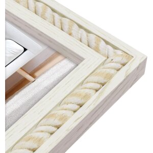 ZEP Marco de madera Lecce blanco 15x20 cm