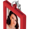 ZEP Foto Llavero Metal rojo 2 fotos 3,5x4,5 cm