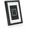 ZEP Marco de madera Malmo negro 20x30 cm con Passepartout 15x20 cm