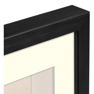 ZEP Marco de madera Malmo negro 50x70 cm con Passepartout 40x60 cm