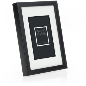 ZEP Marco de madera Malmo negro 50x70 cm con Passepartout 40x60 cm