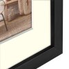 ZEP Marco de madera Malmo negro 50x70 cm con Passepartout 40x60 cm