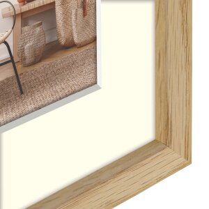 ZEP Marco de madera Malmo natural 30x40 cm con Passepartout 20x30 cm