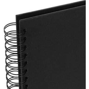 ZEP Álbum de espiral Misty negro 21x16 cm 50 páginas negras