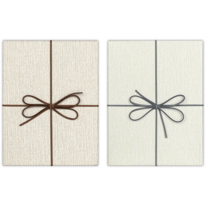 Caja de regalo ZEP marrón/gris 6 tamaños 34x34x4,5cm Elegance