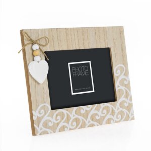 ZEP Marco de fotos de madera Luisa 10x15 cm formato vertical y horizontal marrón