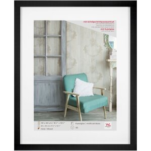 Marco de madera Walther Estocolmo negro 40x50 cm con...