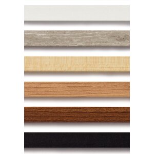 Marco de madera Walther Estocolmo negro 40x50 cm con cristal acrílico passepartout