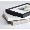 Marco de madera Walther Estocolmo negro 40x50 cm con cristal acrílico passepartout